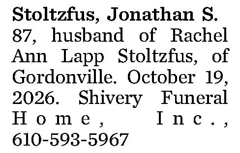 Stoltzfus, Jonathan S. 