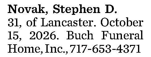 Novak, Stephen D. 
