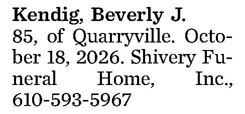 Kendig, Beverly J. 