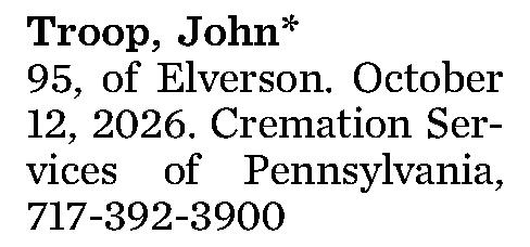 Troop, John* 95, 